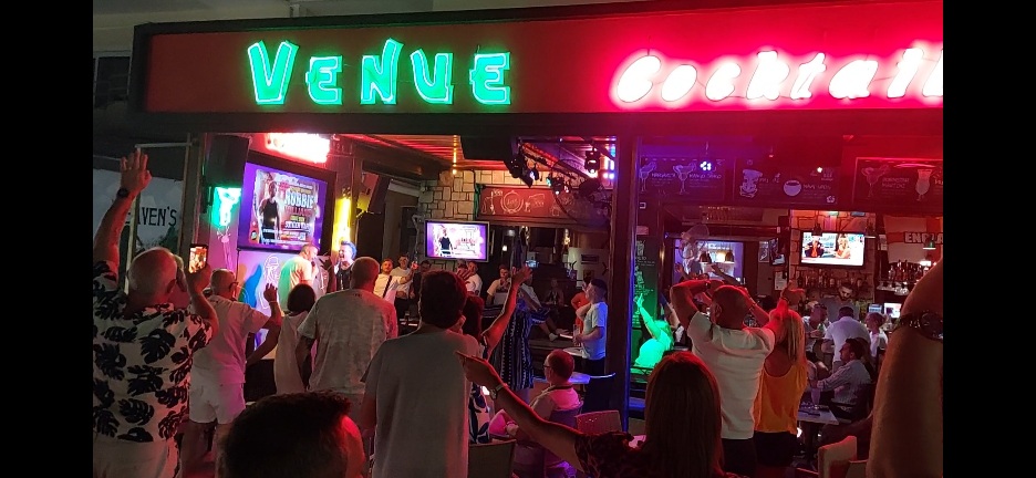 Guests enjoying the night at Venue Bar - Club Kalamaki, Zakynthos