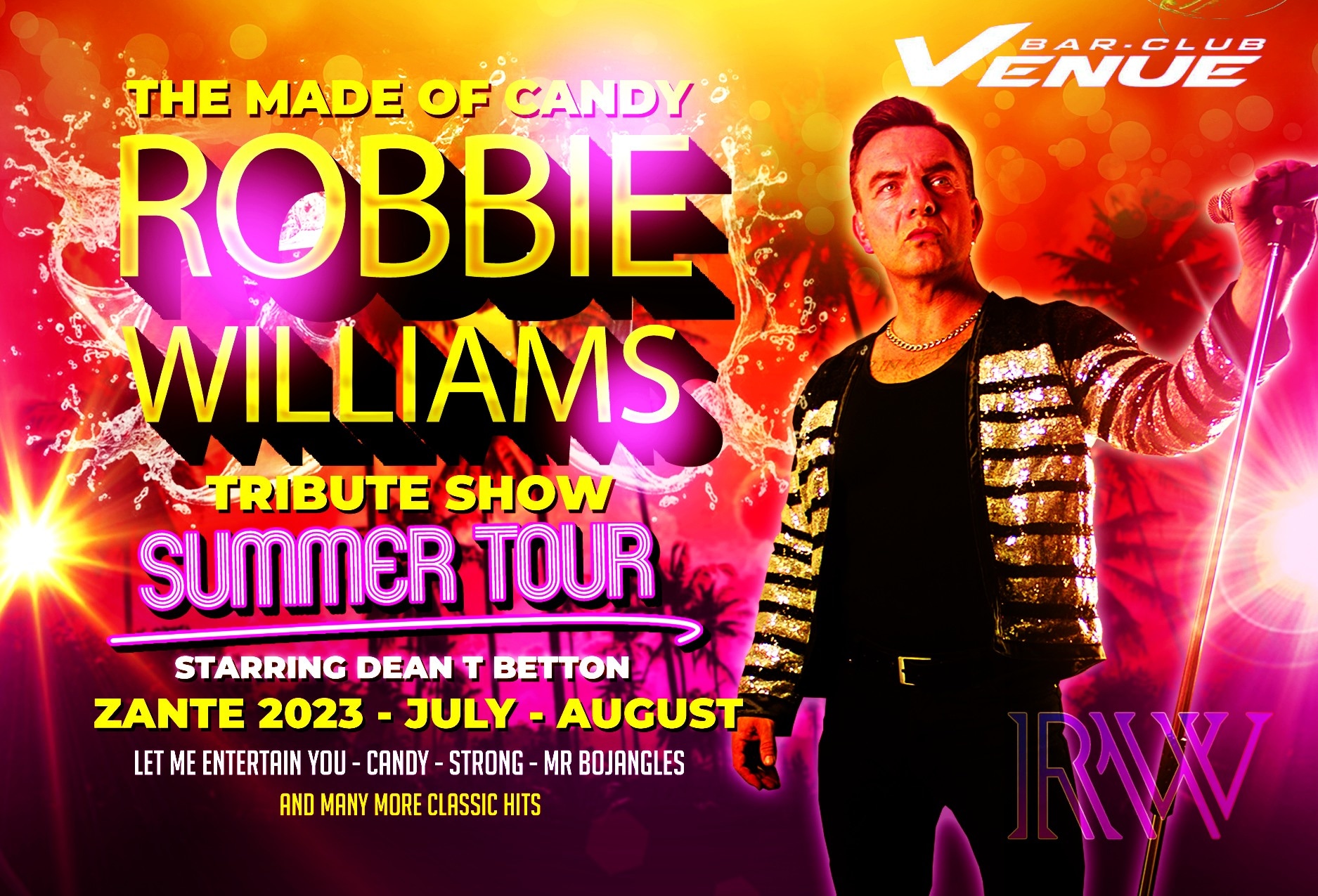 Robbie Williams Tribute Show at Venue Bar Kalamaki Zante